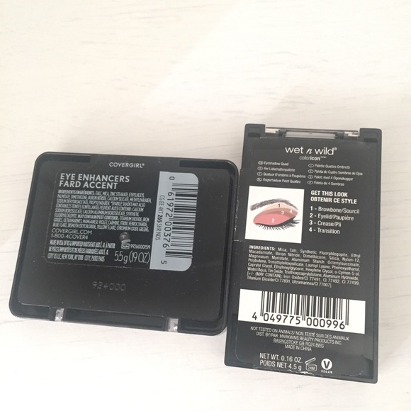 Wet n wild coloricon & covergirl eyeshadow quads - Picture 2 of 3